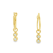 Ivorya 18k Gold Plated Sterling Silver Earrings